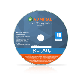Retail Edition Version 2.0 Admiral Check Writing System Software